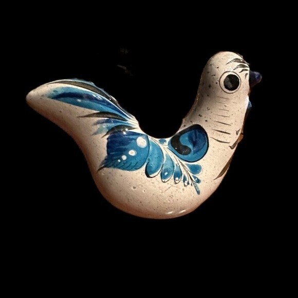 Vintage Tonala Mexican Art Pottery‎ Painted Bird - Picture 2 of 8
